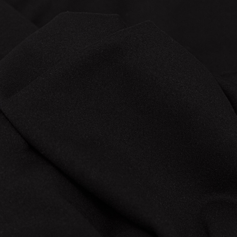 Black Polyester Knit Fleece
