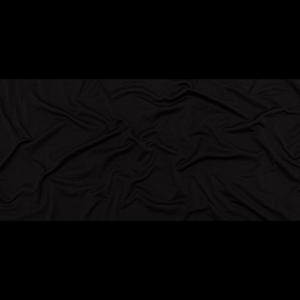 Black Polyester Knit Fleece