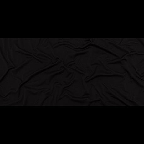 Black Polyester Knit Fleece