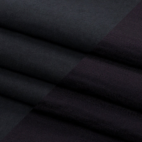 Navy Textured Polyester Woven Bonded to Gray Brushed Cotton Coating