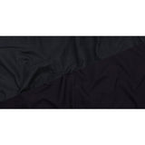 Navy Textured Polyester Woven Bonded to Gray Brushed Cotton Coating