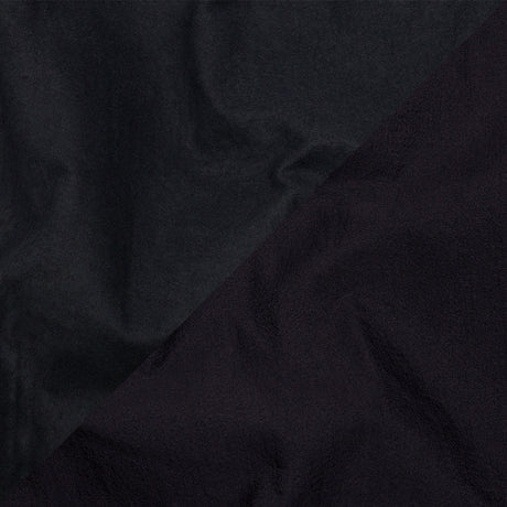 Navy Textured Polyester Woven Bonded to Gray Brushed Cotton Coating