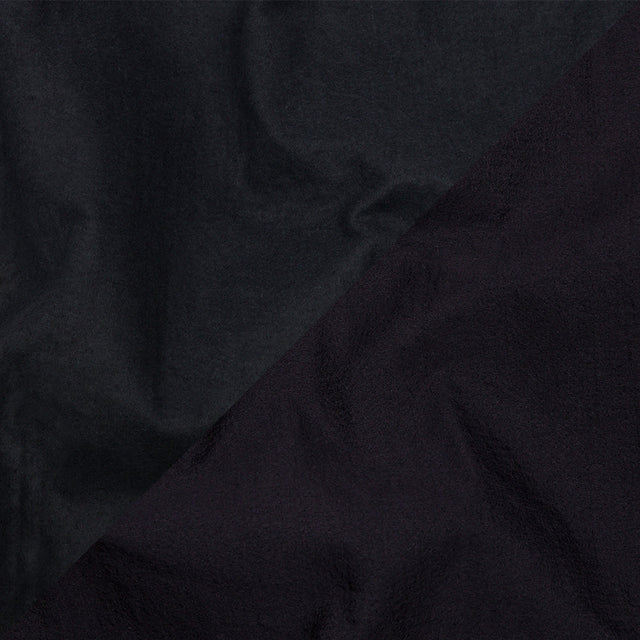 Navy Textured Polyester Woven Bonded to Gray Brushed Cotton Coating