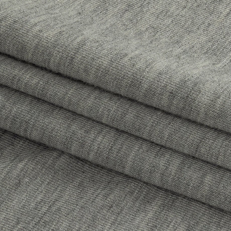 Heathered Drizzle Gray Rayon Jersey