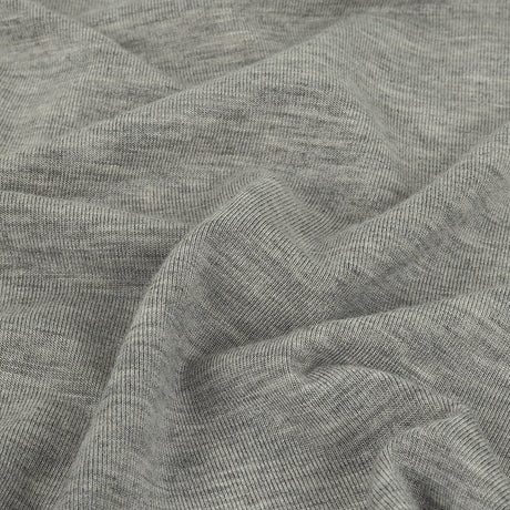 Heathered Drizzle Gray Rayon Jersey