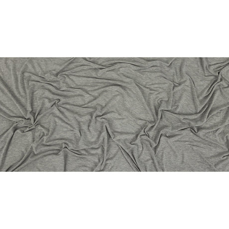 Heathered Drizzle Gray Rayon Jersey