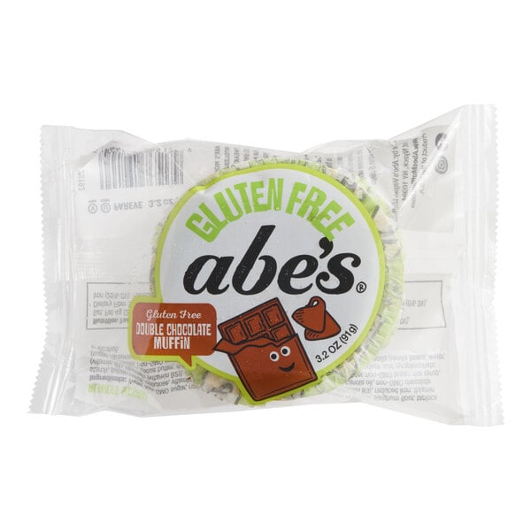 Abe's One Big Muffin Individually Wrapped Vegan Chocolate Muffin 3.2 oz. - 22/Case
