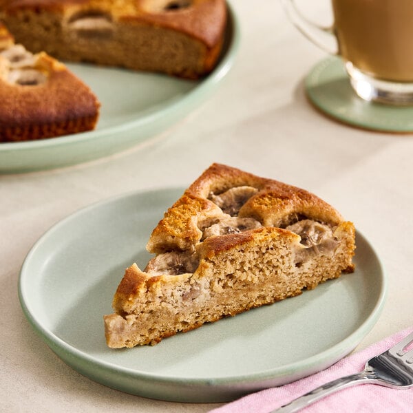 Le Chic Patissier 10-Slice Pre-Cut Plant-Based Vegan Whole Wheat Banana Bread Cake 30.68 oz. - 4/Case