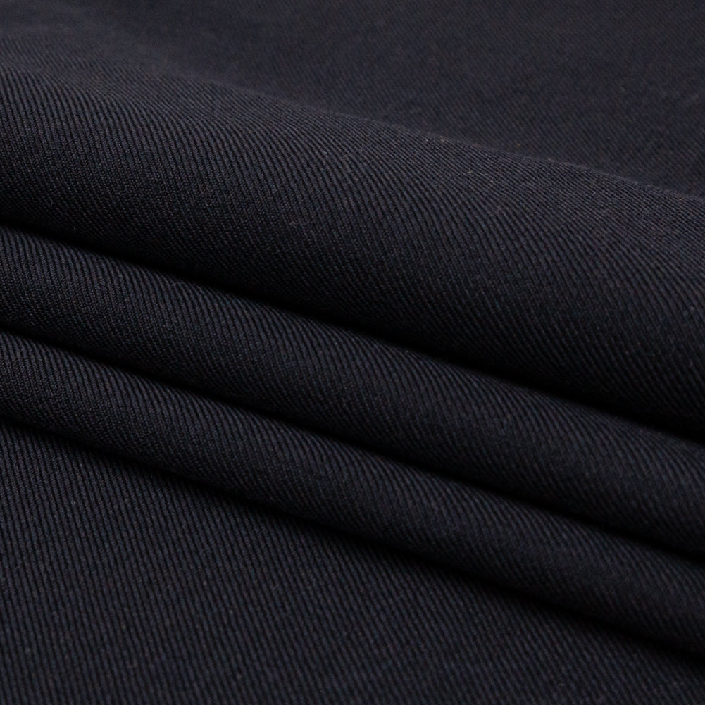 Black Iris Sturdy Wool Twill