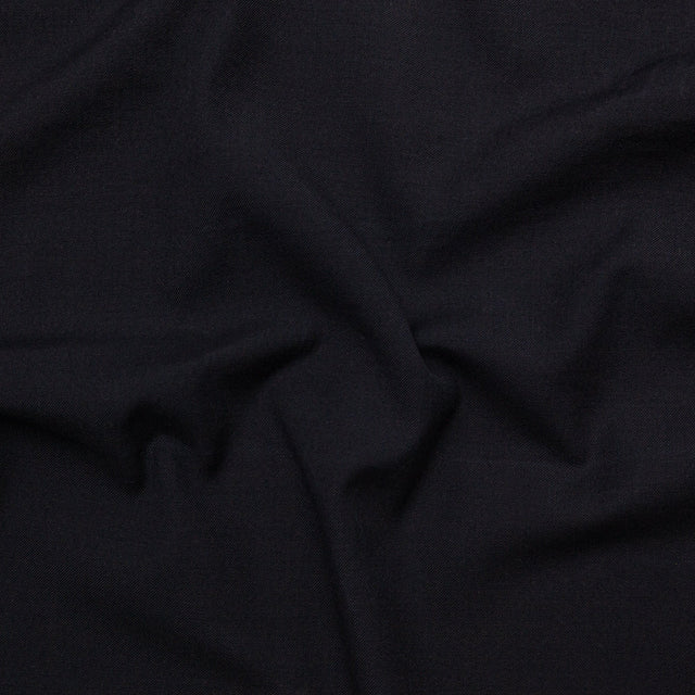 Black Iris Sturdy Wool Twill