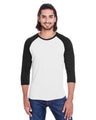 Unisex Triblend Three-Quarter Sleeve Raglan