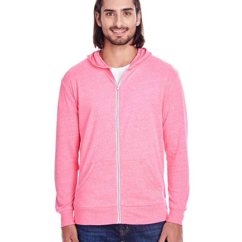 Unisex Triblend Full-Zip Light Hoodie