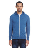 Unisex Triblend Full-Zip Light Hoodie