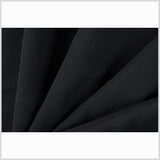 Black Solid Nylon Outerwear