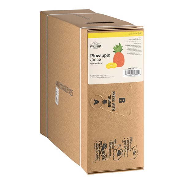 Hometown Provisions Pineapple Juice Syrup 3 Gallon Bag in Box