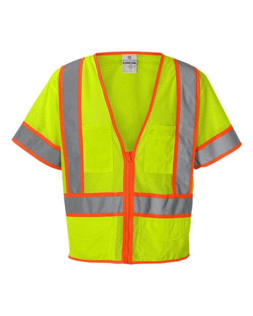 Kishigo Unisex Ultra-Cool Six-Pocket Mesh Surveyor's Vest