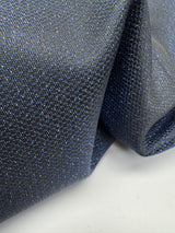 Wool Changeant Fabric Blue Black