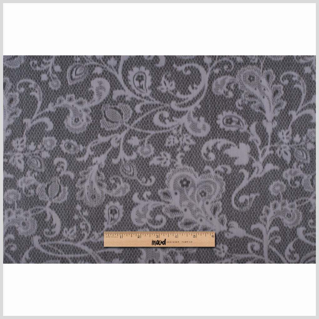 Soft Gray Floral Outerwear