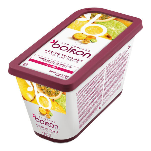 Les Vergers Boiron Tropical Fruits 100% Fruit Puree 2.2 lb. - 3/Case