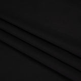 Stretch Cotton Sateen - Black - Deadstock