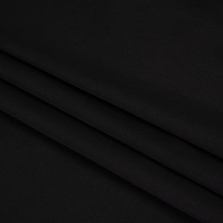 Stretch Cotton Sateen - Black - Deadstock