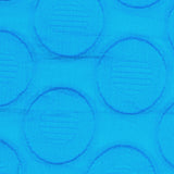 Embroidered Cotton Voile - Bright Aqua Polka Dots