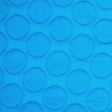 Embroidered Cotton Voile - Bright Aqua Polka Dots