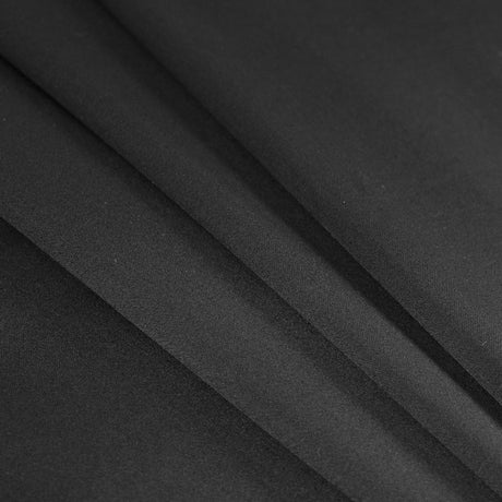 Black Stretch Cotton Sateen
