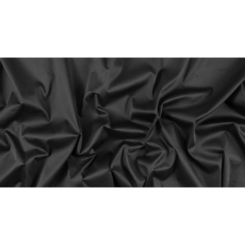 Black Stretch Cotton Sateen