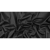 Black Stretch Cotton Sateen
