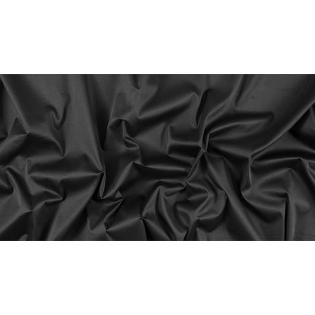 Black Stretch Cotton Sateen