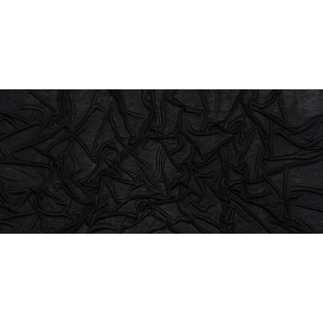 Lightweight Viscose and Silk Jersey - Black - Deadstock