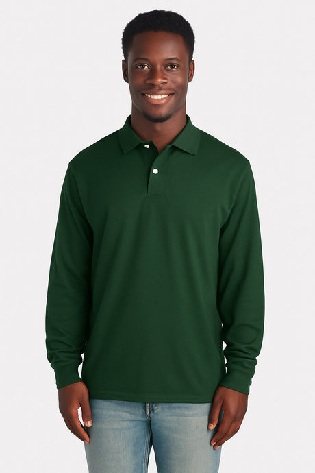 JERZEES® Men’s Dri-Power Long Sleeve Polo