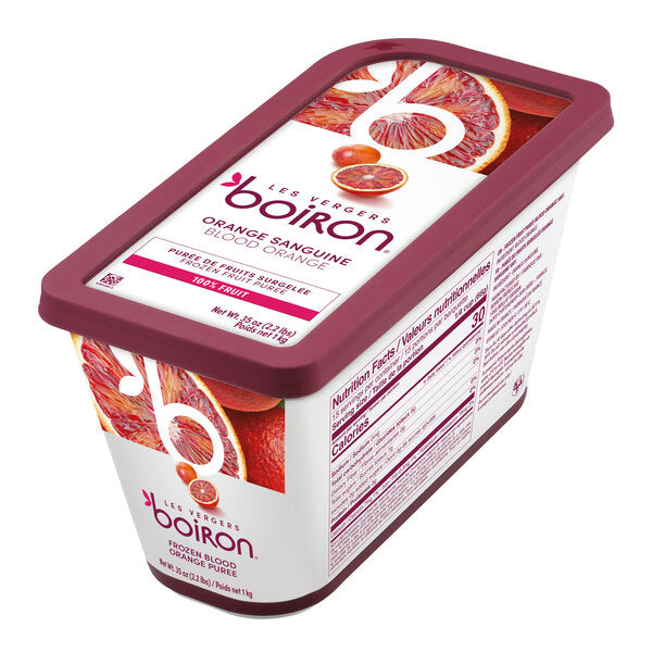 Les Vergers Boiron Blood Orange 100% Fruit Puree 2.2 lb. - 6/Case