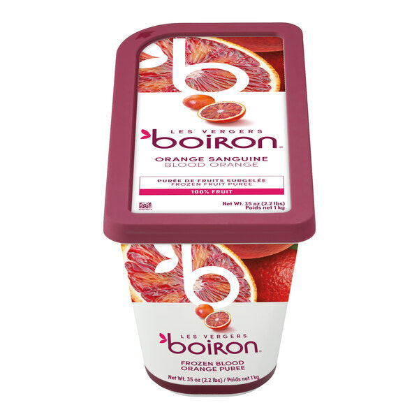 Les Vergers Boiron Blood Orange 100% Fruit Puree 2.2 lb. - 6/Case