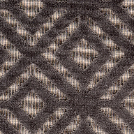 Brown Geometric Cut Velvet