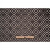 Brown Geometric Cut Velvet