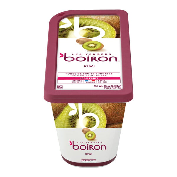 Les Vergers Boiron Kiwi 100% Fruit Puree 2.2 lb. - 6/Case
