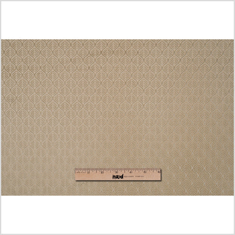 Pale Gold Geometric Cut Velvet