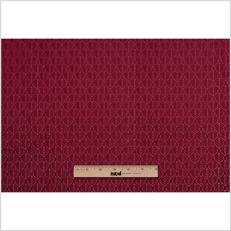 Ruby Geometric Cut Velvet