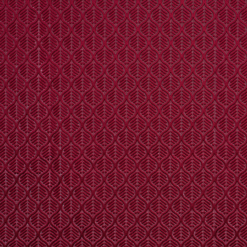 Ruby Geometric Cut Velvet