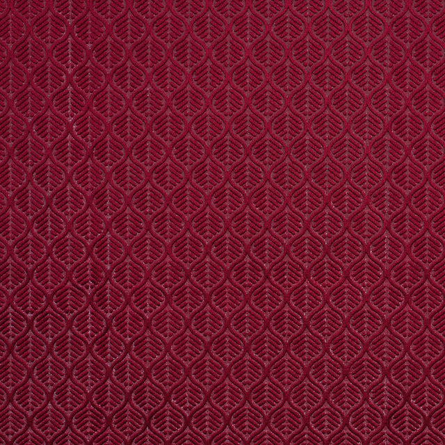 Ruby Geometric Cut Velvet