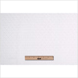 Ivory Geometric Cut Velvet