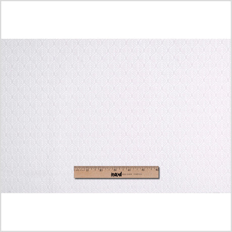 Ivory Geometric Cut Velvet