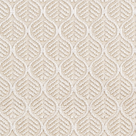 Beige Geometric Cut Velvet