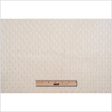 Beige Geometric Cut Velvet