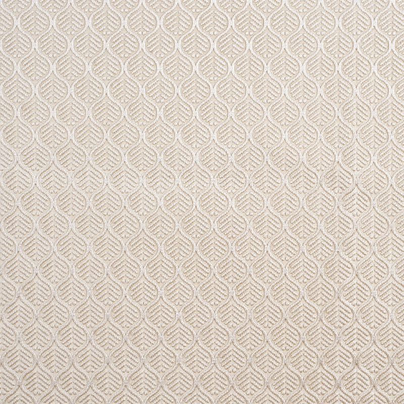 Beige Geometric Cut Velvet