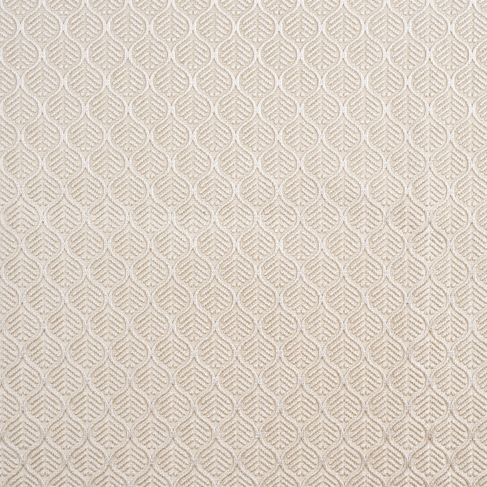 Beige Geometric Cut Velvet