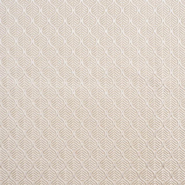 Beige Geometric Cut Velvet