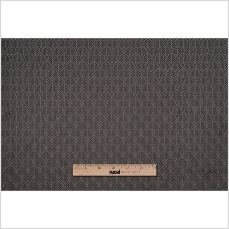 Stone Gray Geometric Cut Velvet